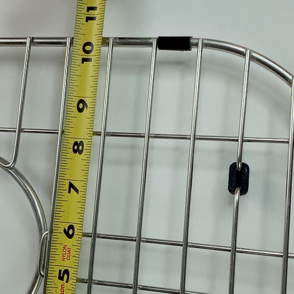 Stainless Steel Heavy Duty Dishwasher Safe Footed Sink Grids/Protectors Set Of 2 - Picture 10 of 13